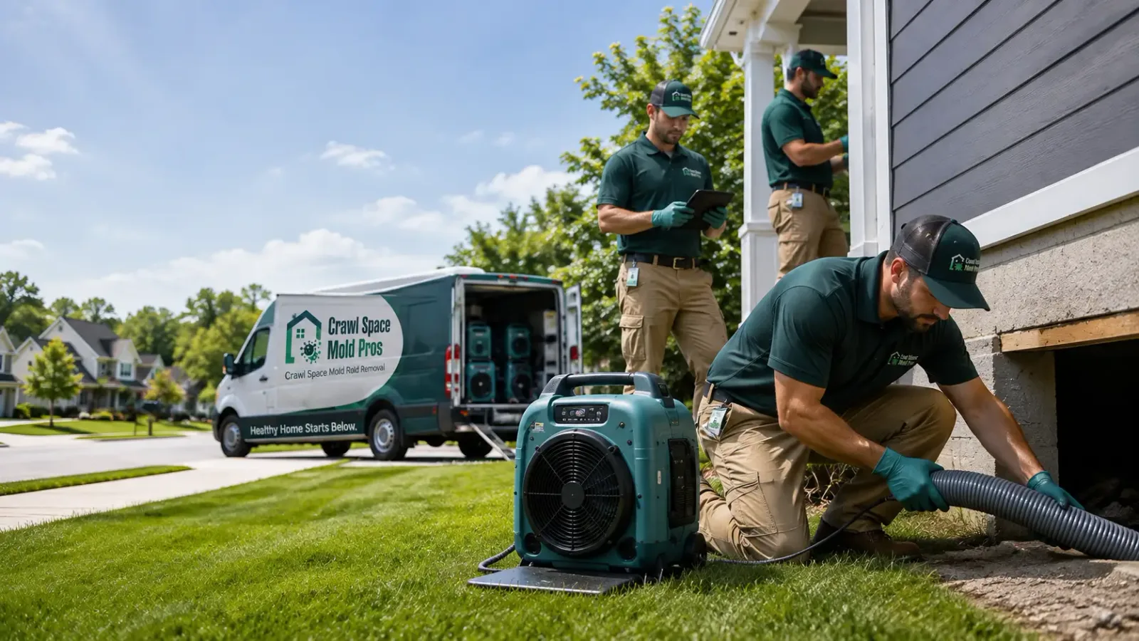 Crawl Space Mold Removal in Germantown, IL